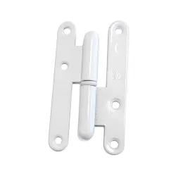 Zawias do drzwi 95x52mm stal biały rozłączny LEWY (pl) mod. 405