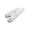 Zawias do drzwi 95x52mm stal biały rozłączny LEWY (pl) mod. 405