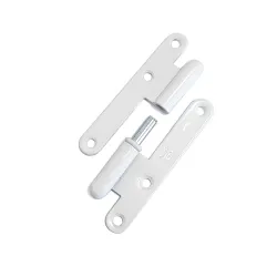 Zawias do drzwi 95x52mm stal biały rozłączny LEWY (pl) mod. 405