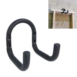 Hak garażowy podwójny 170x150mm czarny mod. 778