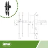 Klamko-gałka stała na wkładkę 90 czarna szyld 270x36mm mod. 106PB90