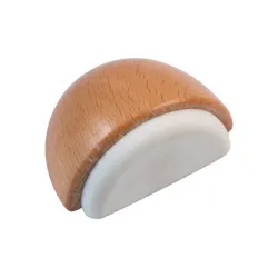 Odbój drewniany buk / biały 48x23mm odbojnik podłogowy mod. 406