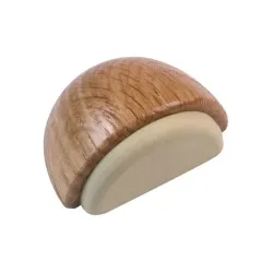 Odbój drewniany dąb / beż 48x23mm odbojnik podłogowy mod. 406