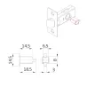 Redukcja otworu trzpienia 8/6mm AMIG