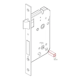 Redukcja otworu trzpienia 6/5mm dł. 25mm  metal