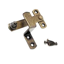 Zamknięcie okna 80mm złoto antyczne blokada furtki mod. 2 AMIG