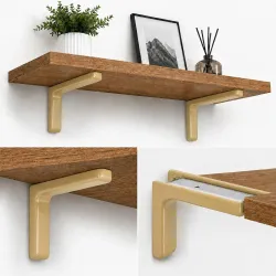 Wspornik półki beż 144x240mm mod. LEONARDO, 2szt. TA