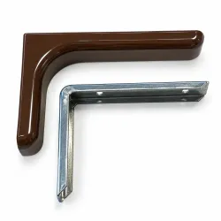 Wspornik półki brąz 80x117mm mod. LEONARDO, 2szt.