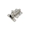 Zasuwka meblowa 40x38mm niklowana z wysokim zaczepem mod. 384