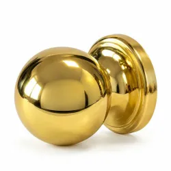 Gałka meblowa 25mm złota kulka z podstawką mod. 60