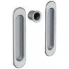 Uchwyty wpuszczane owalne 152x36mm chrom satyna SCIVOLA-F + uchwyt na palec