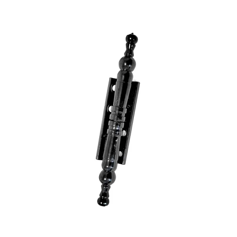 Zawias meblowy ozdobny 100x18mm czarny mod. 555
