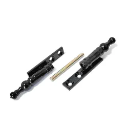 Zawias meblowy ozdobny 100x18mm czarny mod. 555