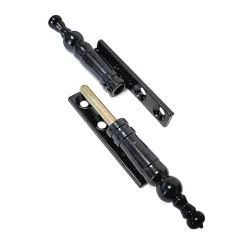 Zawias meblowy ozdobny 100x18mm czarny mod. 555