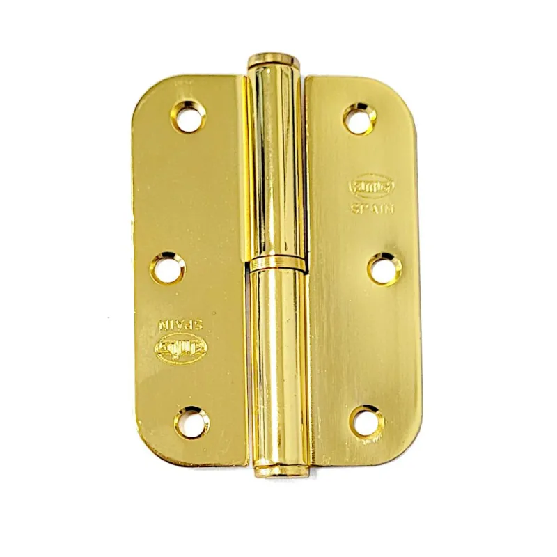 Zawias do drzwi 90x65mm stal mosiądzowany LEWY (pl) mod. 423