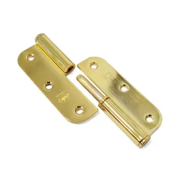 Zawias do drzwi 90x65mm stal mosiądzowany LEWY (pl) mod. 423