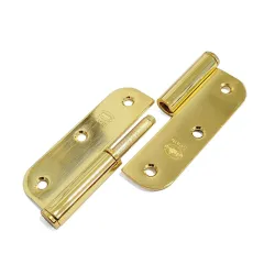 Zawias do drzwi 90x65mm stal mosiądzowany PRAWY (pl) mod. 423