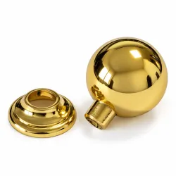 Gałka meblowa 32mm złota kulka z podstawką mod. 60