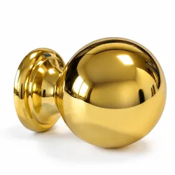 Gałka meblowa 32mm złota kulka z podstawką mod. 60
