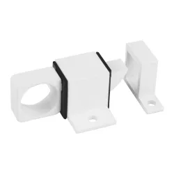Zasuwka zatrzaskowa aluminiowa biała 22x40mm mod. 960