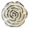 Gałka meblowa ceramiczna Róża 45mm kremowo srebna IT-P41