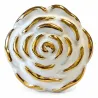 Gałka meblowa ceramiczna Róża 45mm biało złota IT-P41