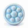 Gałka meblowa ceramiczna 30mm kropki niebiesko złota