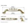 Uchwyt meblowy beż/shabby Romagnolo Plat