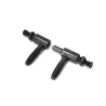 Zawias wkręcany ozdobny 9x60mm czarny cynk mod. 132 AGB