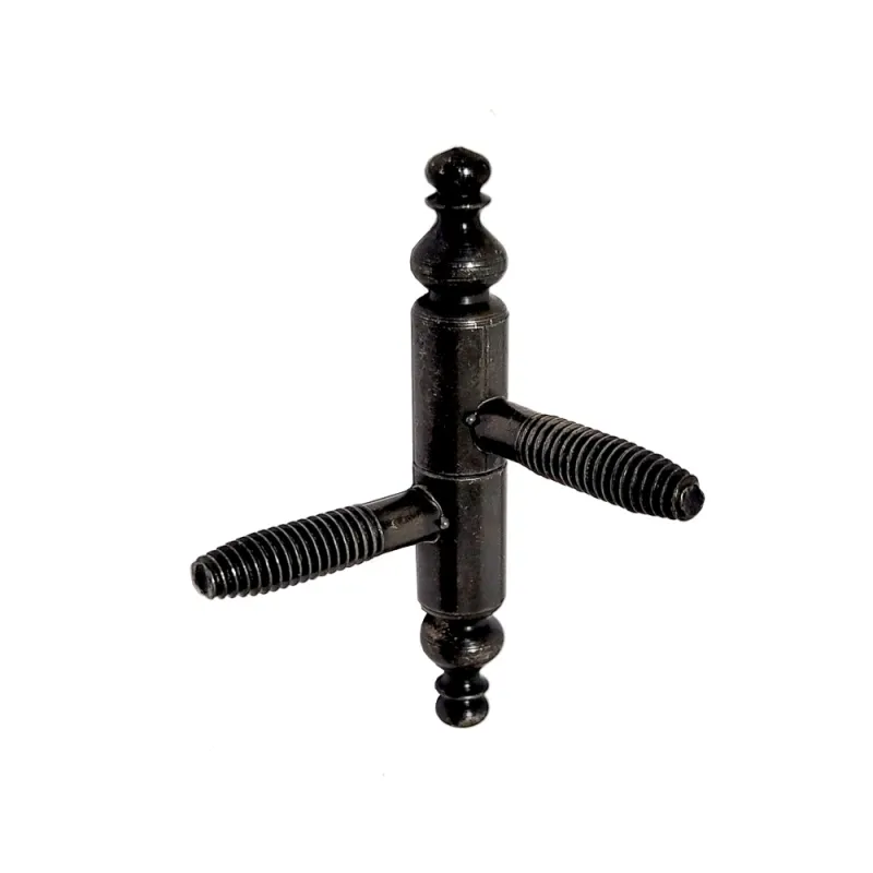 Zawias wkręcany ozdobny 9x60mm czarny cynk mod. 132 AGB