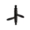 Zawias wkręcany ozdobny 9x60mm czarny cynk mod. 132 AGB