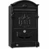 Skrzynka na listy 400x240x80mm czarna mod.4
