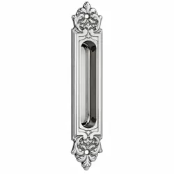 Uchwyt wpuszczany do drzwi mebli Chrom NICHE 168mm Włoski
