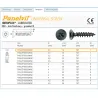 Wkręty czarne 3,5x16 łeb stożkowy PZ2 Panelvit 100szt.