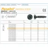 Wkręty czarne 3,5x25 PZ2 łeb stożkowy Panelvit 100szt.