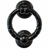 Kołatka rustykalna okrągła 5" czarna