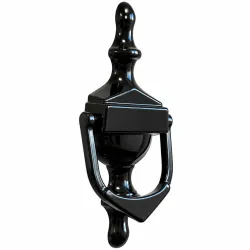 Kołatka Victorian ŚREDNIA 162x76mm czarna