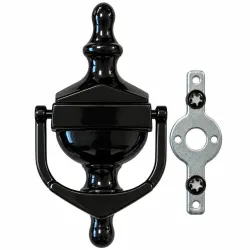 Kołatka Victorian ŚREDNIA 162x76mm czarna