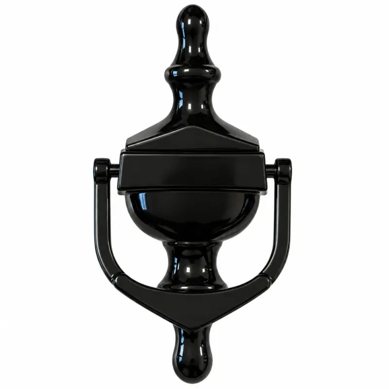Kołatka Victorian ŚREDNIA 162x76mm czarna