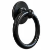 Kołatka drzwiowa Bull Ring 127mm czarny antyk okrągła