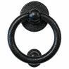 Kołatka drzwiowa Bull Ring 127mm czarny antyk okrągła