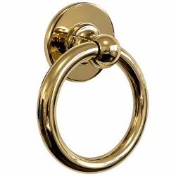Kołatka drzwiowa Bull Ring Hardex złota 127mm okrągła