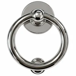 Kołatka drzwiowa Bull Ring Hardex 127mm chromowana okrągła