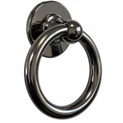 Kołatka drzwiowa Bull Ring Hardex brąz 127mm okrągła