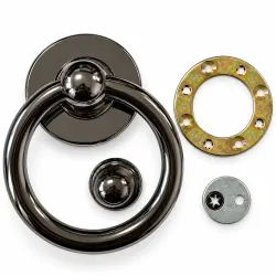 Kołatka drzwiowa Bull Ring Hardex brąz 127mm okrągła