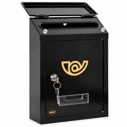Skrzynka na listy 295x210x62mm mod.2 MINI czarna matowa