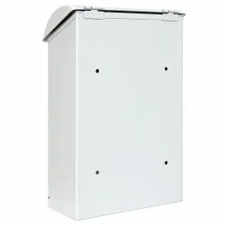 Skrzynka na listy 400x250x100mm stalowa biała mod.2