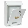 Skrzynka na listy 400x250x100mm stalowa biała mod.2
