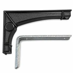 Wspornik półki czarny 142x240mm mod. DEA 24