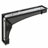 Wspornik półki czarny 142x240mm mod. DEA 24